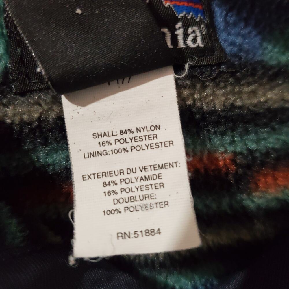 Patagonia Vtg 90s Southwest Aztec Fleece Lined Softshell Jacket Womens Size L - Picture 14 of 16
